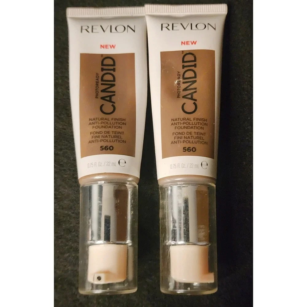 Revlon PhotoReady Candid Foundation 560 Espresso Anti-Pollution Lot of 2 0.75oz